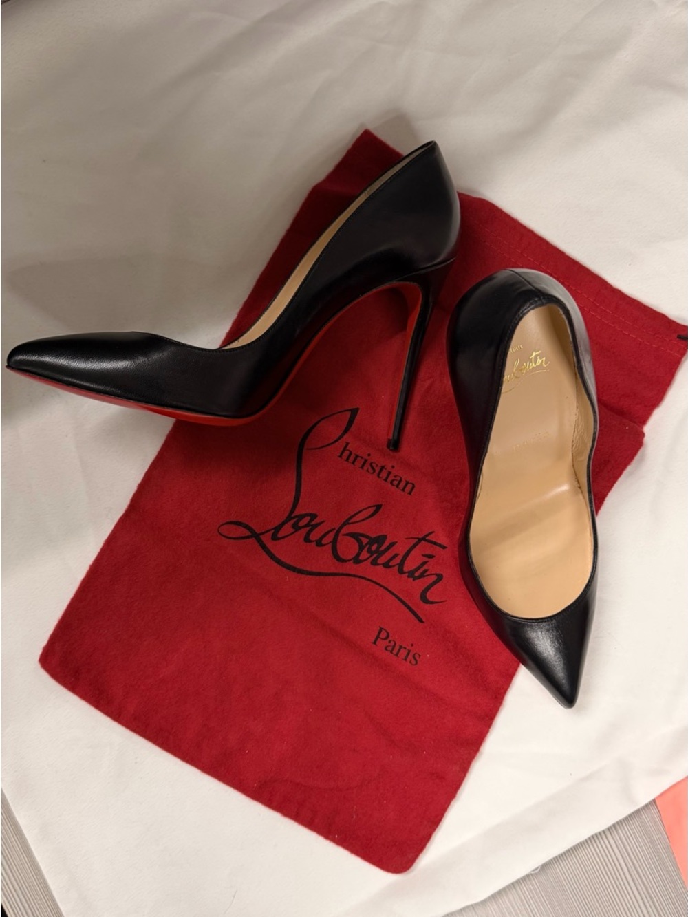 Christian Louboutin Pigalle 100MM Nappa Leather Pumps